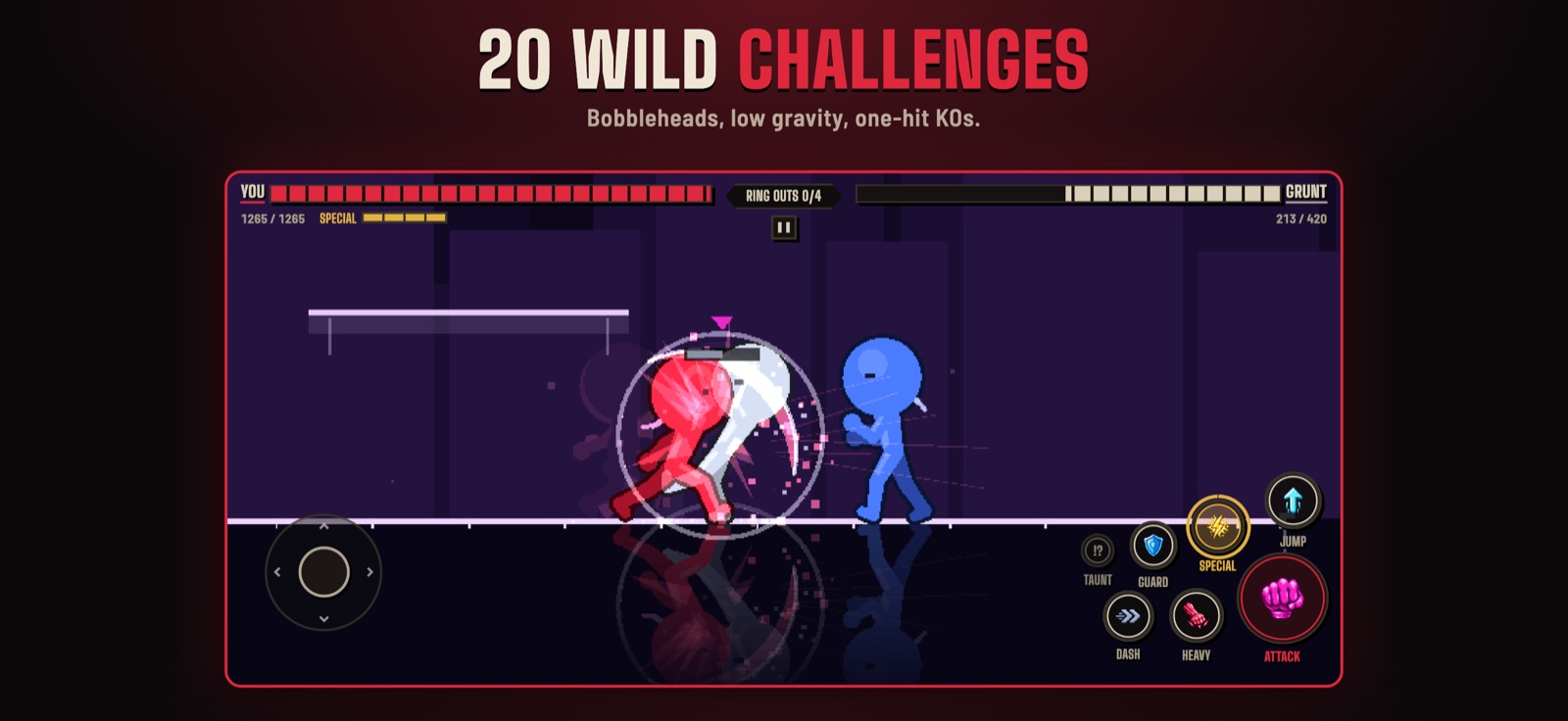 Bone Yard gameplay: 20 wild challenges. Bobbleheads, low gravity, one-hit KOs.